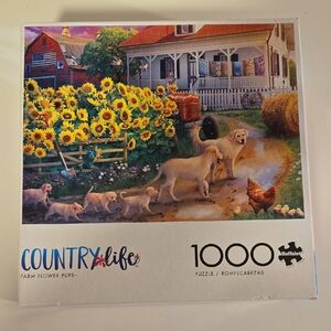 Buffalo Country Life Puzzle - Farm Flower Pups